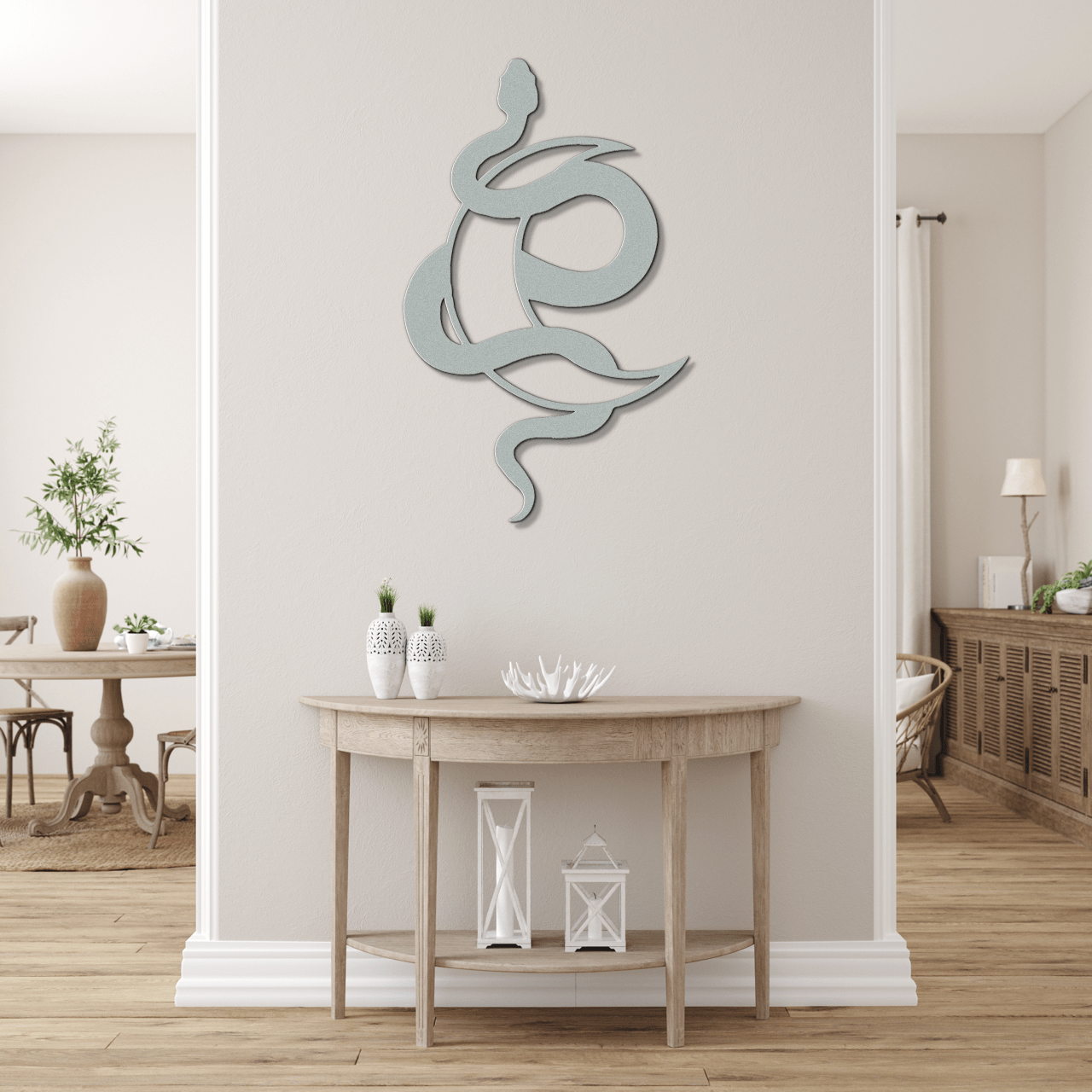 Lunar Snake Metal Sign