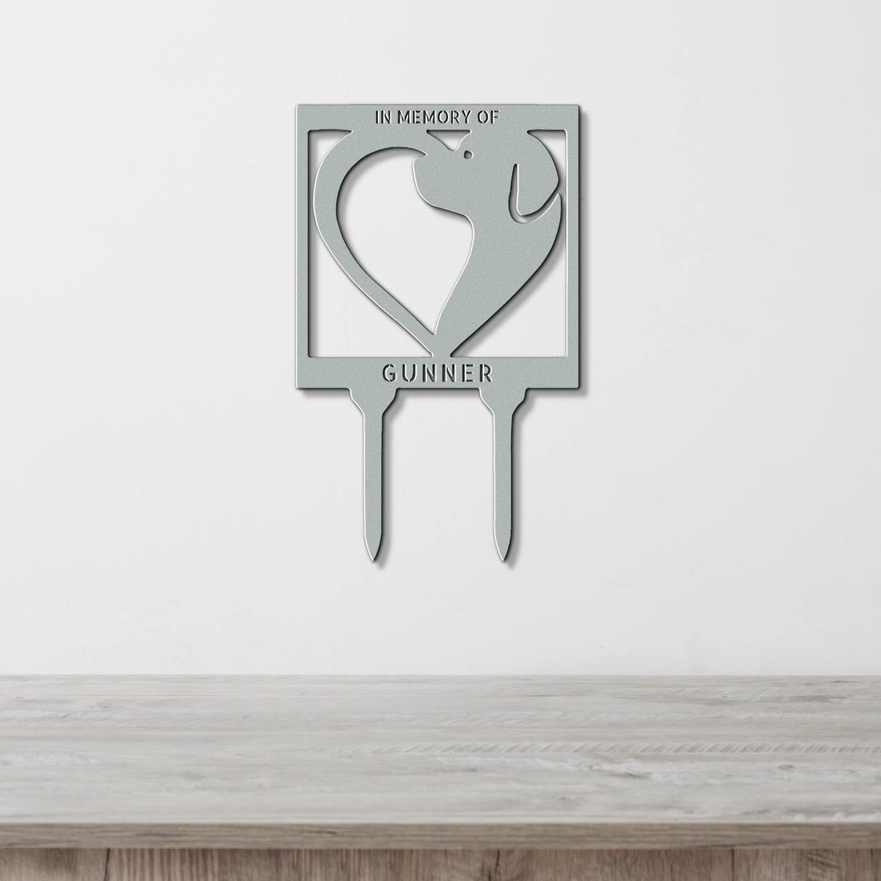 Customizable Dog Love Stake