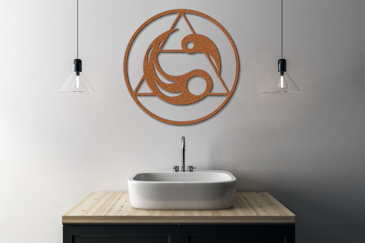 Air Element Metal Wall Sign