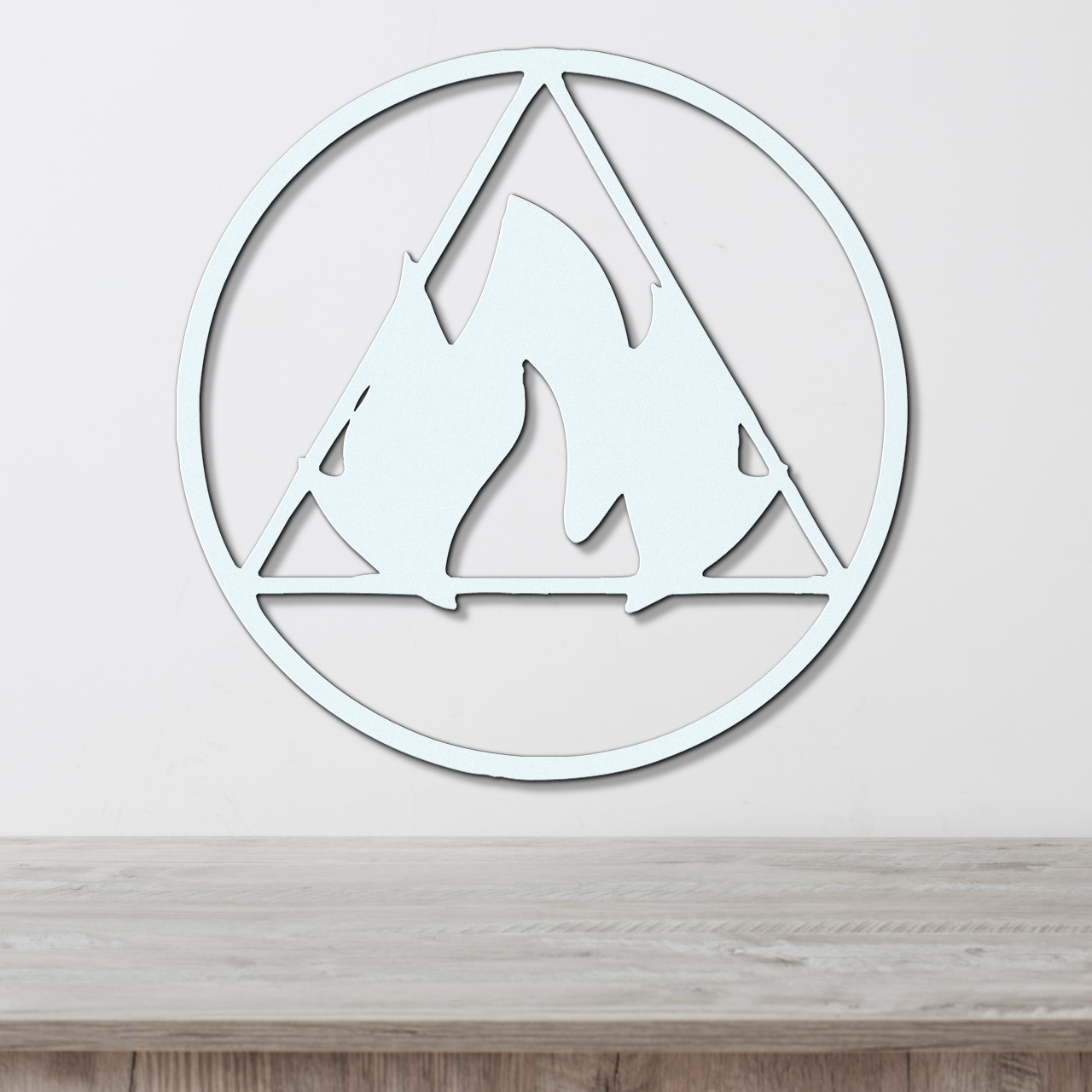 Fire Element Metal Wall Sign