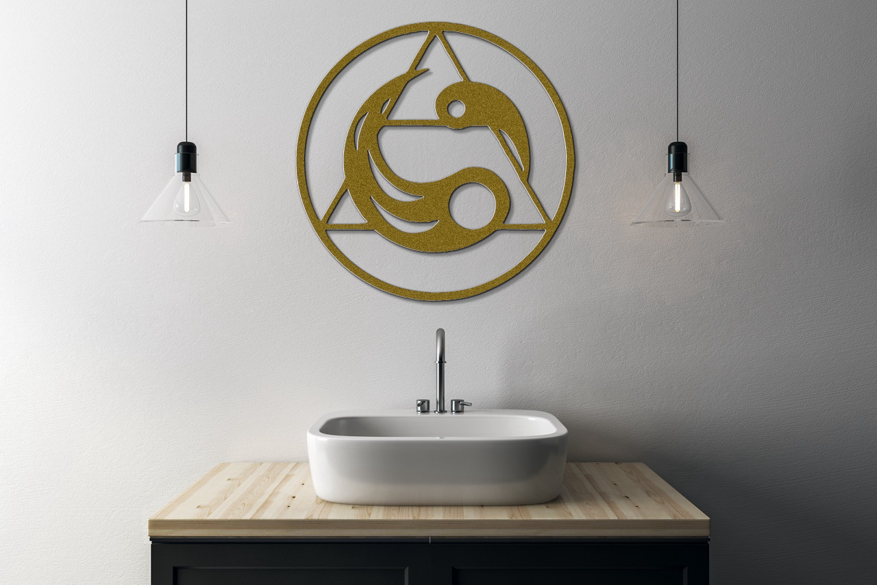 Air Element Metal Wall Sign