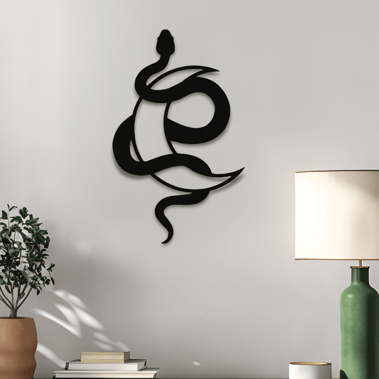 Lunar Snake Metal Sign