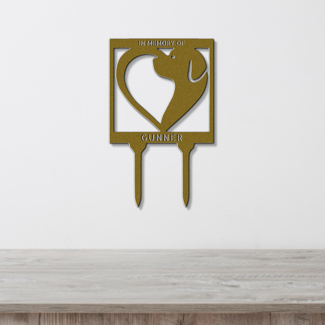 Customizable Dog Love Stake