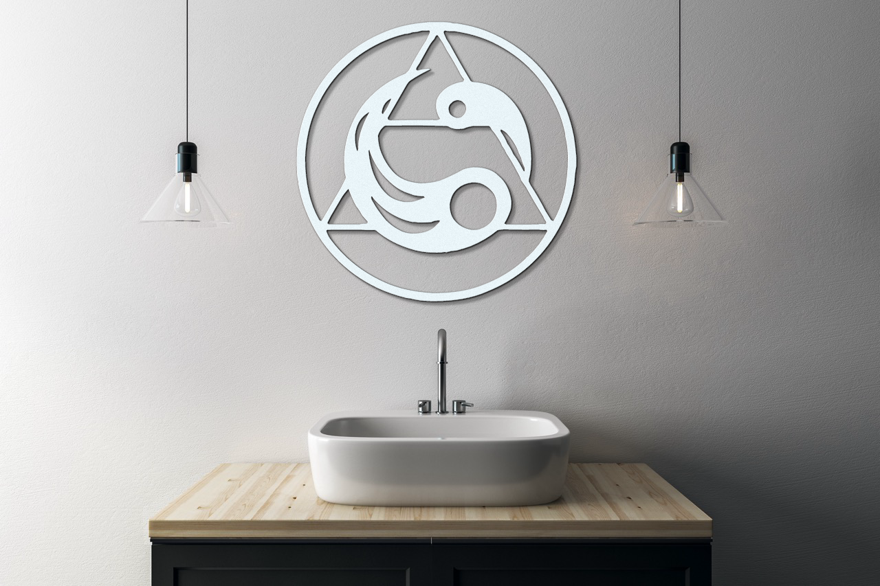 Air Element Metal Wall Sign