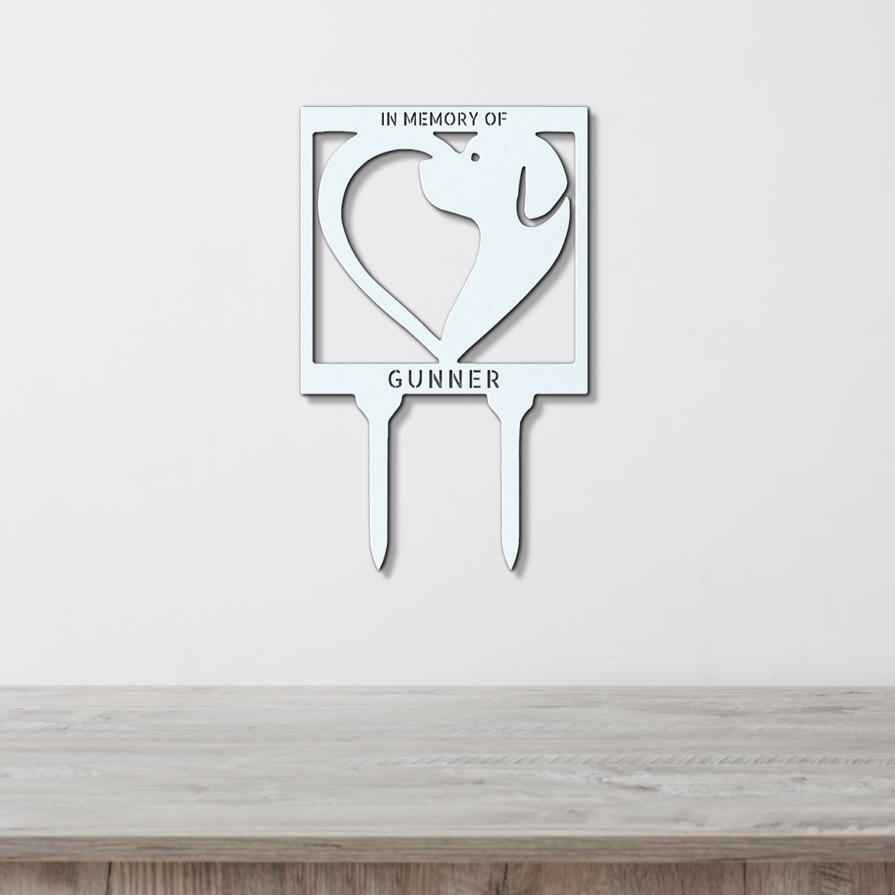 Customizable Dog Love Stake