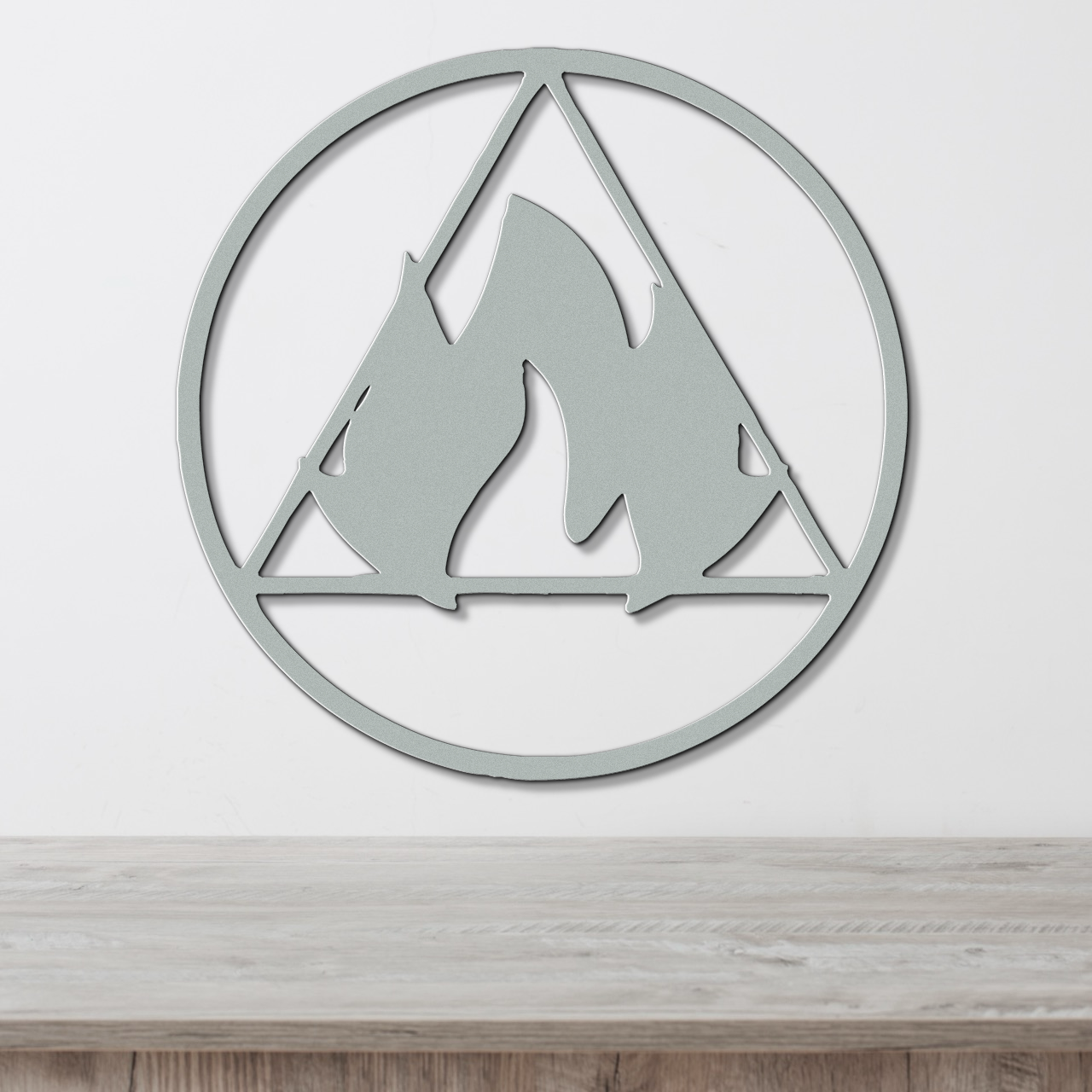 Fire Element Metal Wall Sign