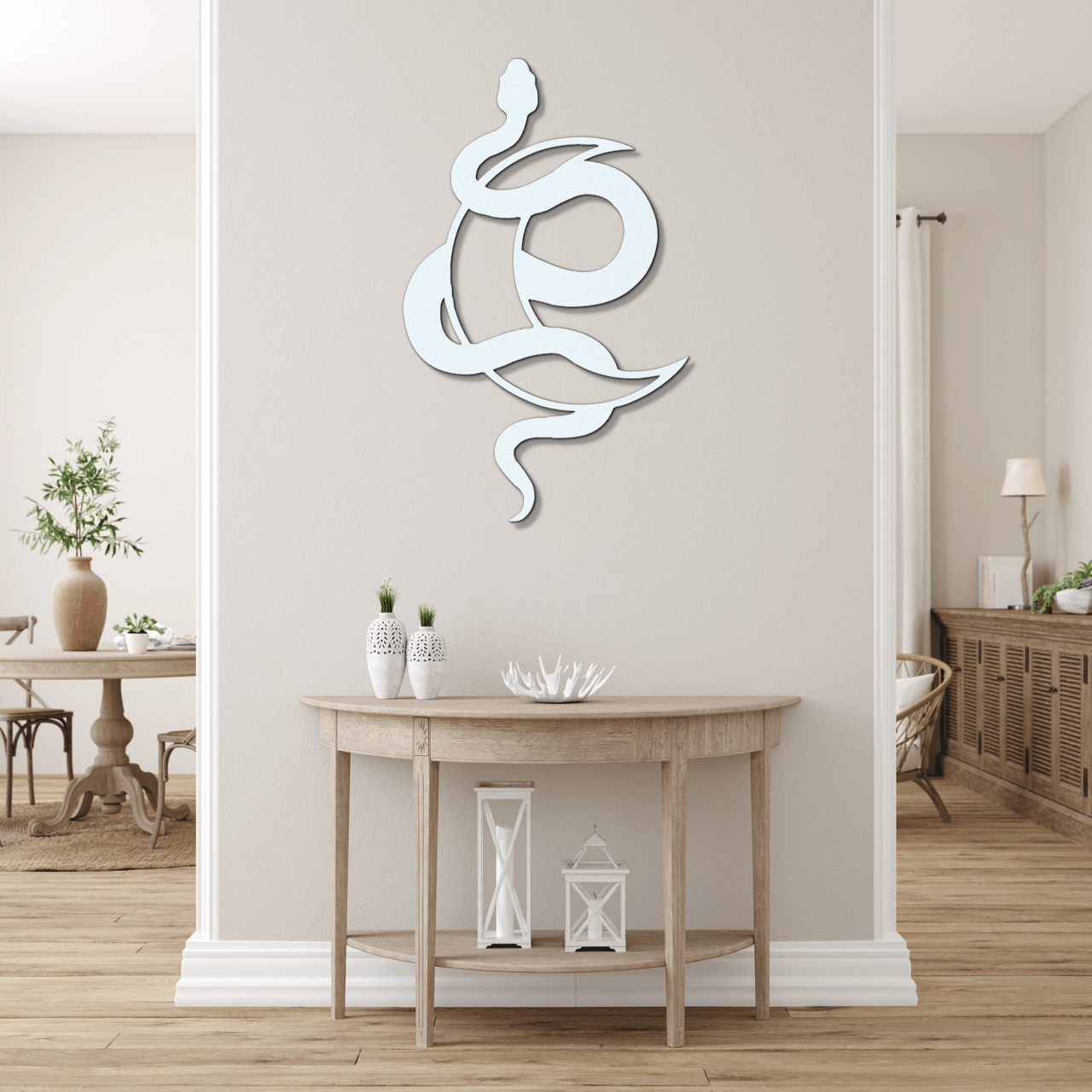 Lunar Snake Metal Sign