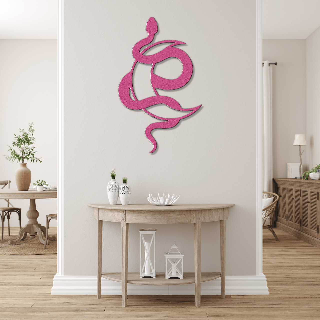 Lunar Snake Metal Sign