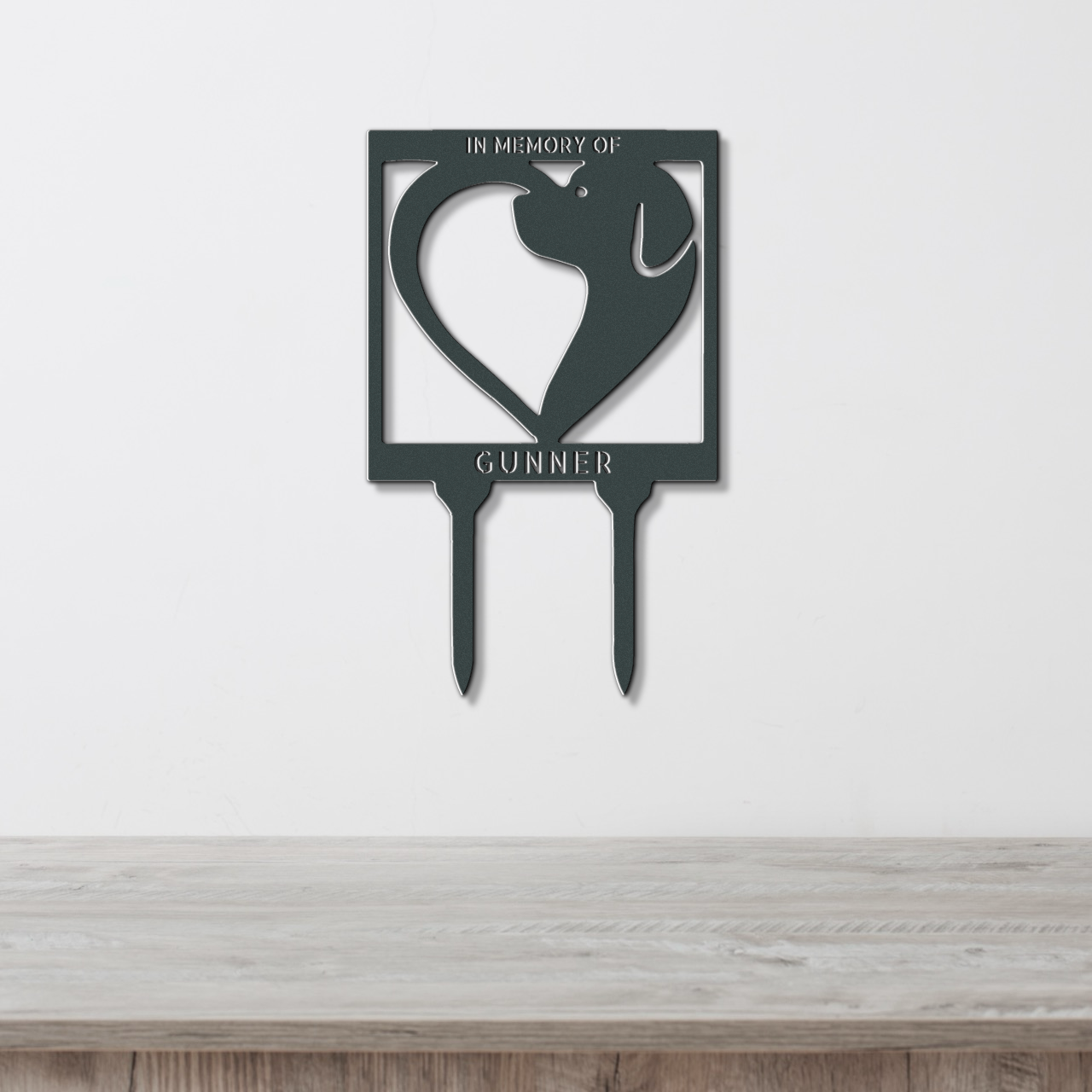 Customizable Dog Love Stake