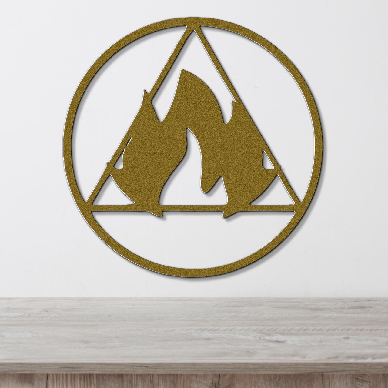 Fire Element Metal Wall Sign